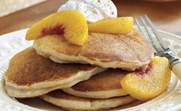 طرز تهیه پنکیک هلو